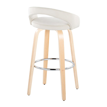 Majestic Office Furniture Upholstered 30" Fixed-Height Barstool - Set of 2