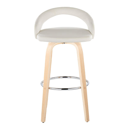 Majestic Office Furniture Upholstered 30" Fixed-Height Barstool - Set of 2