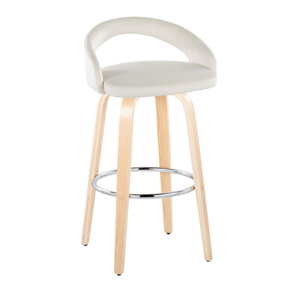 Majestic Office Furniture Upholstered 30" Fixed-Height Barstool - Set of 2