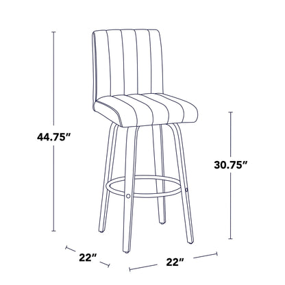 Majestic Office Furniture 30" Fixed-Height Barstool - Set of 2