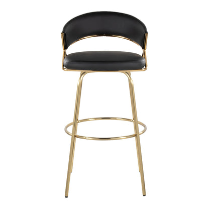 Majestic Office Furniture 30" Fixed-Height Barstool - Set of 2