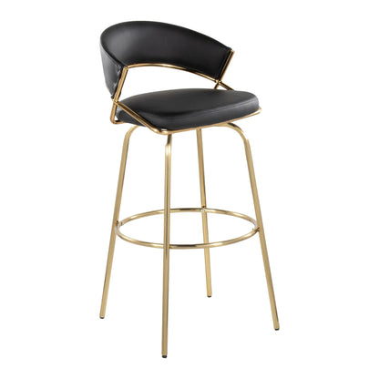 Majestic Office Furniture 30" Fixed-Height Barstool - Set of 2
