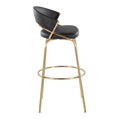 Majestic Office Furniture 30" Fixed-Height Barstool - Set of 2