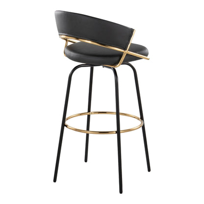 Majestic Office Furniture 30" Fixed-Height Barstool - Set of 2