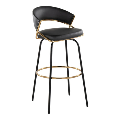Majestic Office Furniture 30" Fixed-Height Barstool - Set of 2