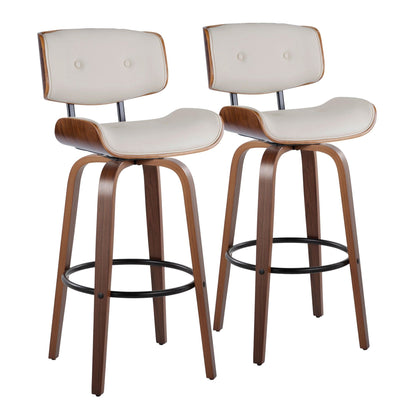 Majestic Office Furniture 30" Fixed-Height Barstool - Set of 2