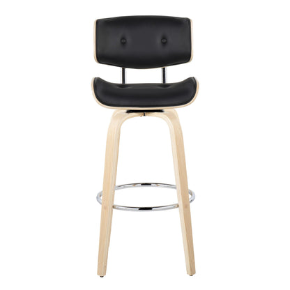Majestic Office Furniture 30" Fixed-Height Barstool - Set of 2
