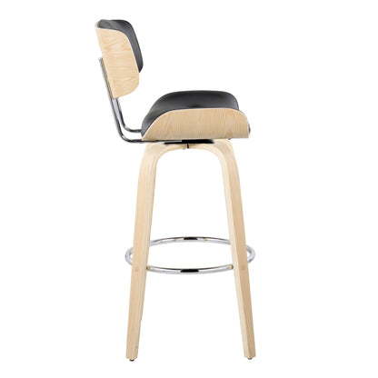 Majestic Office Furniture 30" Fixed-Height Barstool - Set of 2