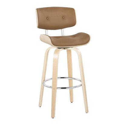 Majestic Office Furniture 30" Fixed-Height Barstool - Set of 2