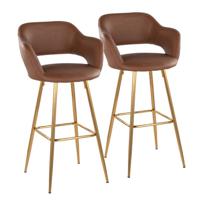 Majestic Office Furniture 30" Fixed-Height Barstool - Set of 2