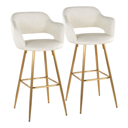Majestic Office Furniture 30" Fixed-Height Barstool - Set of 2