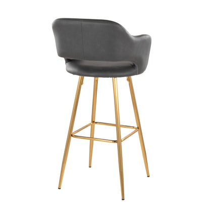 Majestic Office Furniture 30" Fixed-Height Barstool - Set of 2