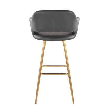 Majestic Office Furniture 30" Fixed-Height Barstool - Set of 2