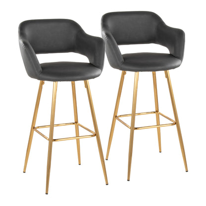 Majestic Office Furniture 30" Fixed-Height Barstool - Set of 2