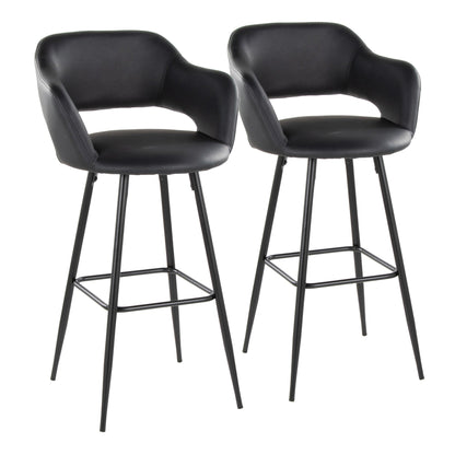 Majestic Office Furniture 30" Fixed-Height Barstool - Set of 2