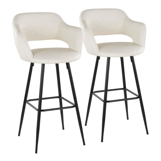 Majestic Office Furniture 30" Fixed-Height Barstool - Set of 2