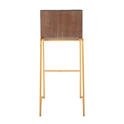 Lumisource Mason Mara 30" Fixed-Height Barstool - Set of 2