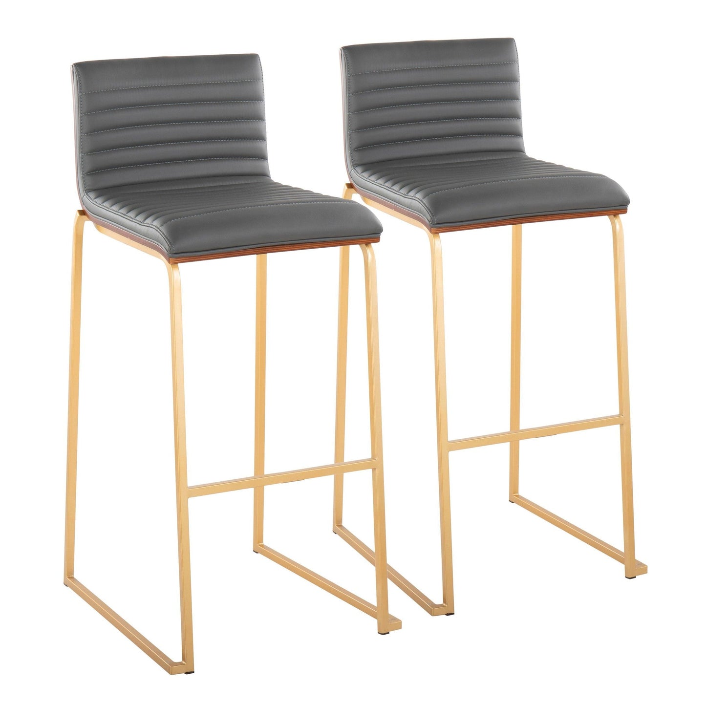 Lumisource Mason Mara 30" Fixed-Height Barstool - Set of 2