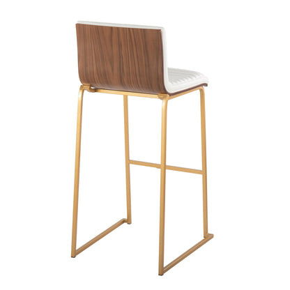 Lumisource Mason Mara 30" Fixed-Height Barstool - Set of 2