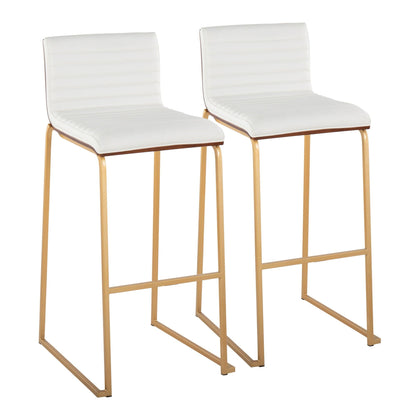 Lumisource Mason Mara 30" Fixed-Height Barstool - Set of 2