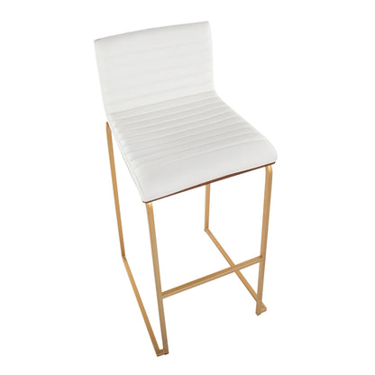 Lumisource Mason Mara 30" Fixed-Height Barstool - Set of 2