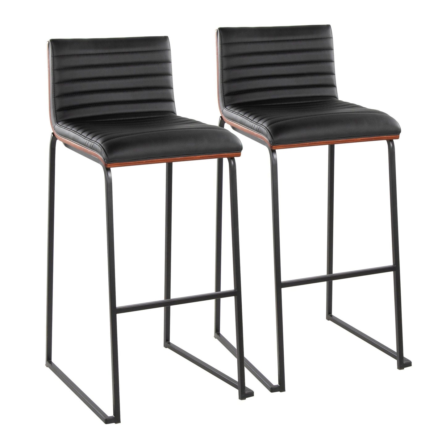 Lumisource Mason Mara 30" Fixed-Height Barstool - Set of 2