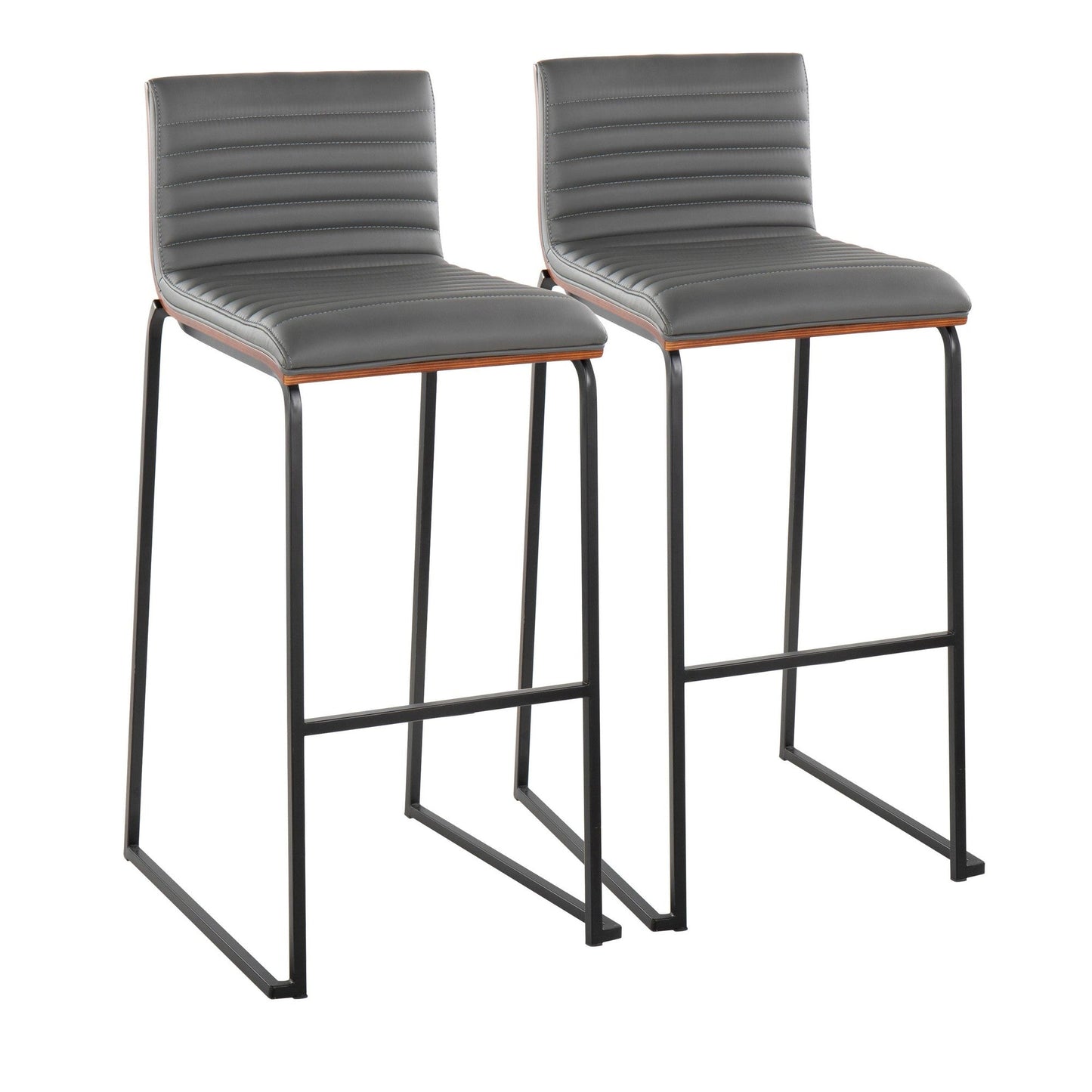 Lumisource Mason Mara 30" Fixed-Height Barstool - Set of 2