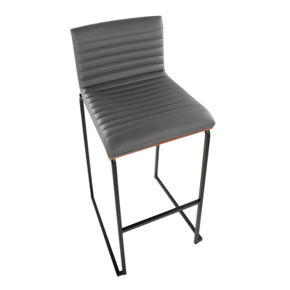Lumisource Mason Mara 30" Fixed-Height Barstool - Set of 2