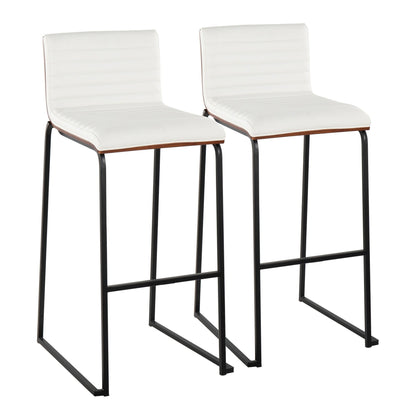 Lumisource Mason Mara 30" Fixed-Height Barstool - Set of 2