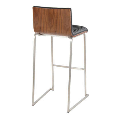 Lumisource Mason Mara 30" Fixed-Height Barstool - Set of 2