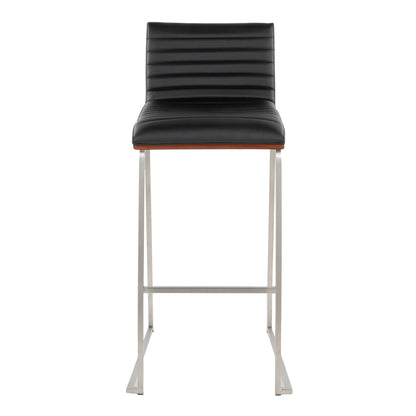 Lumisource Mason Mara 30" Fixed-Height Barstool - Set of 2