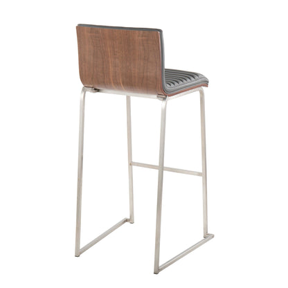 Lumisource Mason Mara 30" Fixed-Height Barstool - Set of 2
