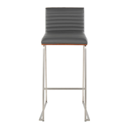 Lumisource Mason Mara 30" Fixed-Height Barstool - Set of 2