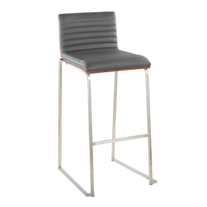 Lumisource Mason Mara 30" Fixed-Height Barstool - Set of 2