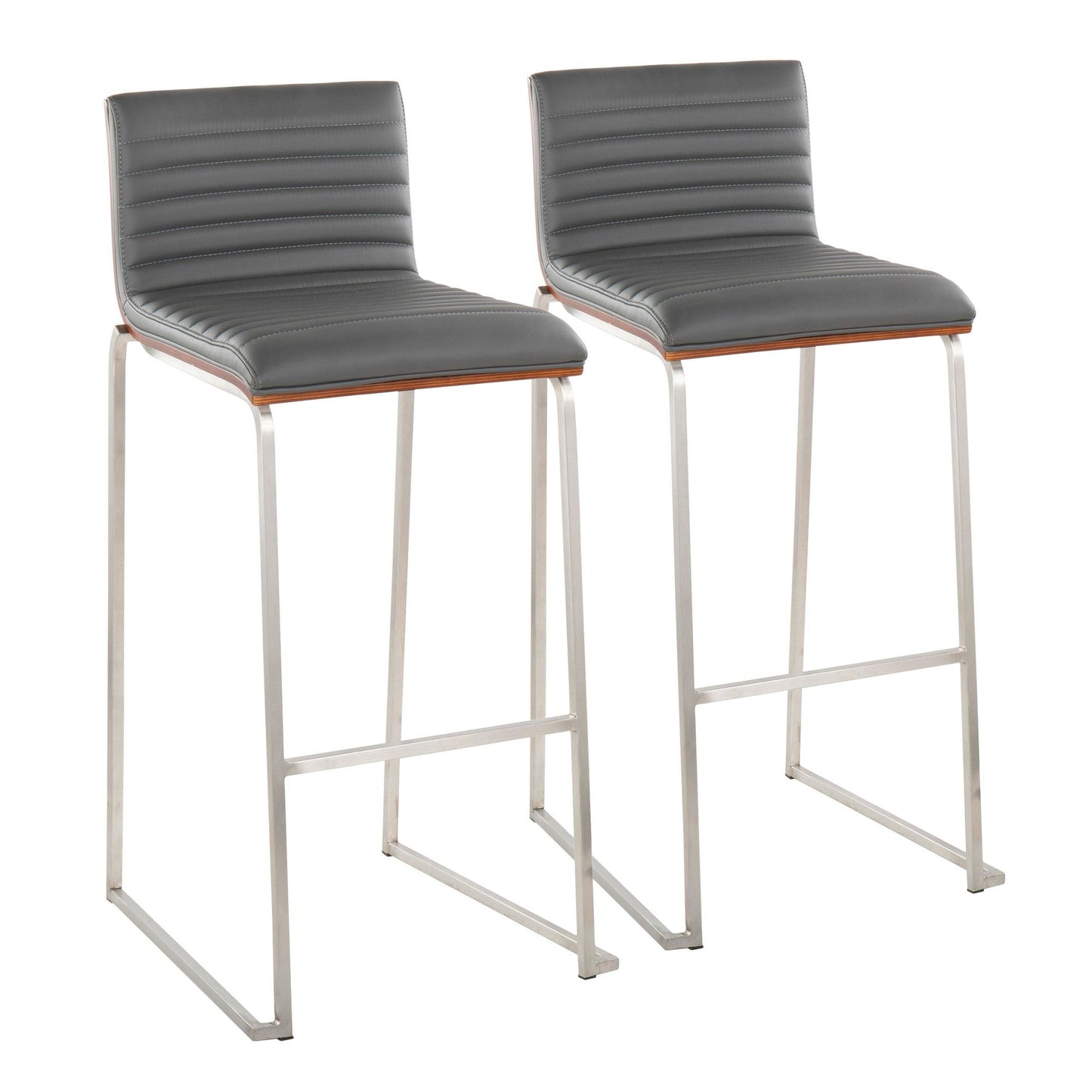 Lumisource Mason Mara 30" Fixed-Height Barstool - Set of 2