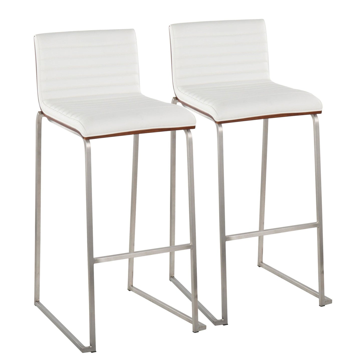 Lumisource Mason Mara 30" Fixed-Height Barstool - Set of 2
