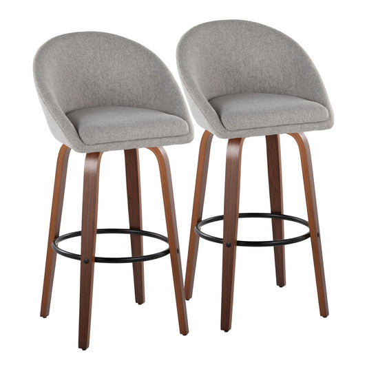 Majestic Office Furniture Highback 30" Fixed-Height Barstool - Set of 2