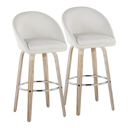 Majestic Office Furniture Highback 30" Fixed-Height Barstool - Set of 2