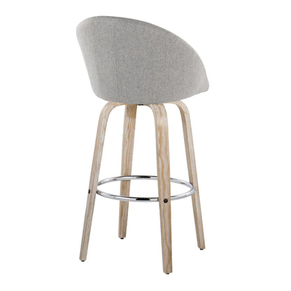 Majestic Office Furniture Highback 30" Fixed-Height Barstool - Set of 2