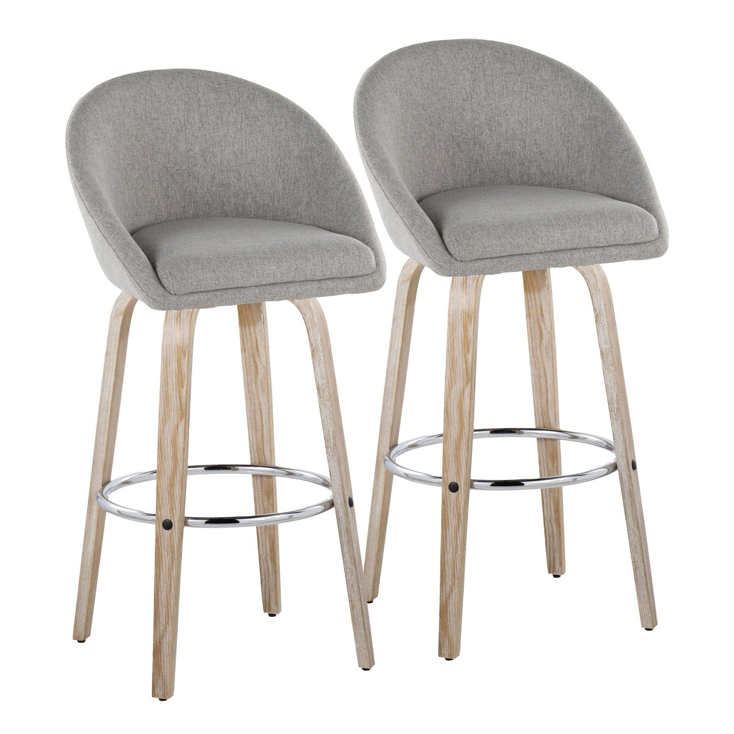 Majestic Office Furniture Highback 30" Fixed-Height Barstool - Set of 2