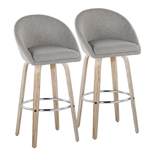 Majestic Office Furniture Highback 30" Fixed-Height Barstool - Set of 2