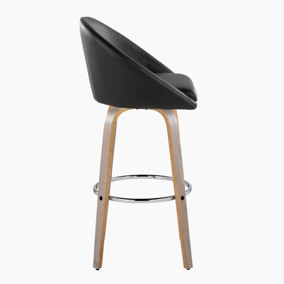 Majestic Office Furniture Highback 30" Fixed-Height Barstool - Set of 2