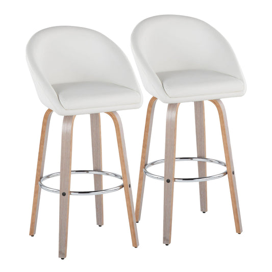 Majestic Office Furniture Highback 30" Fixed-Height Barstool - Set of 2