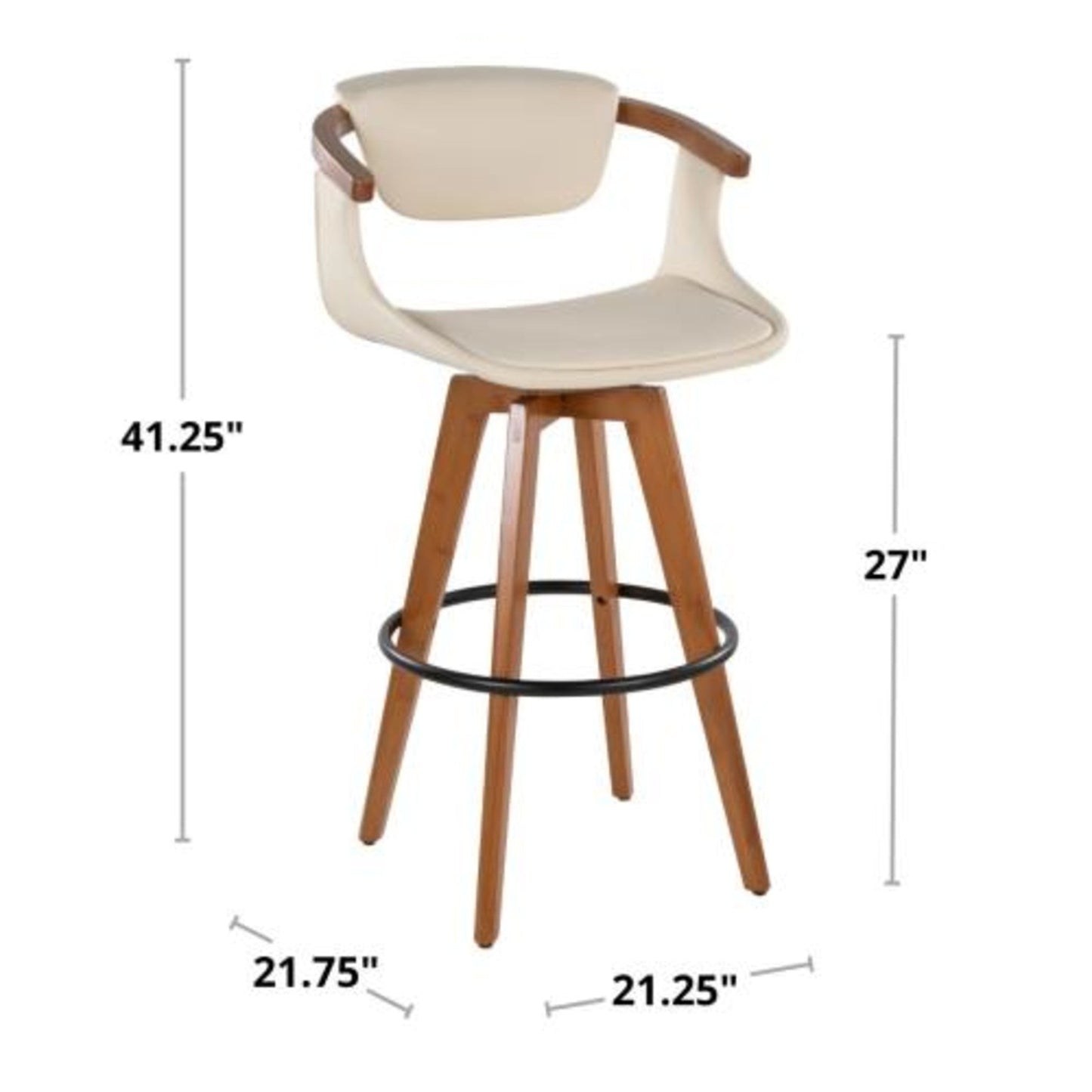 Majestic Office Furniture 29" Fixed-Height Barstool