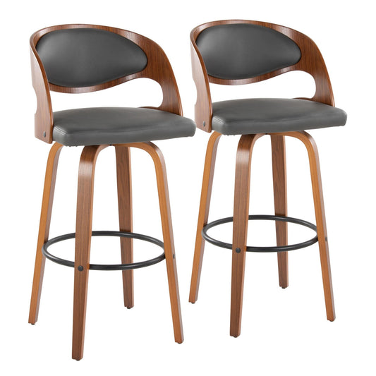Majestic Office Furniture 30" Fixed-Height Barstool - Set of 2