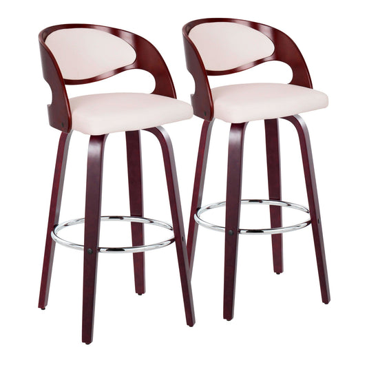 Majestic Office Furniture 30" Fixed-Height Barstool - Set of 2