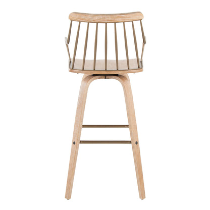 Majestic Office Furniture 30" Fixed-Height Barstool