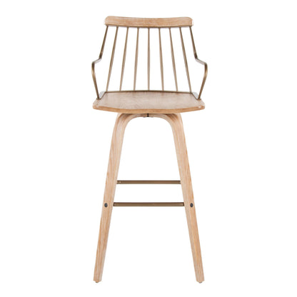 Majestic Office Furniture 30" Fixed-Height Barstool