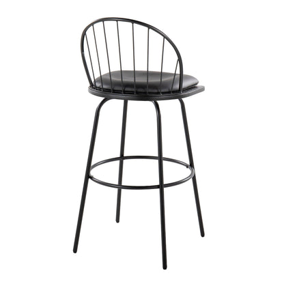 Majestic Office Furniture Claire 30" Fixed-Height Barstool - Set of 2