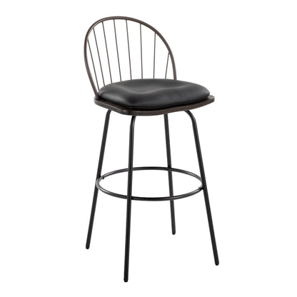 Majestic Office Furniture Claire 30" Fixed-Height Barstool - Set of 2